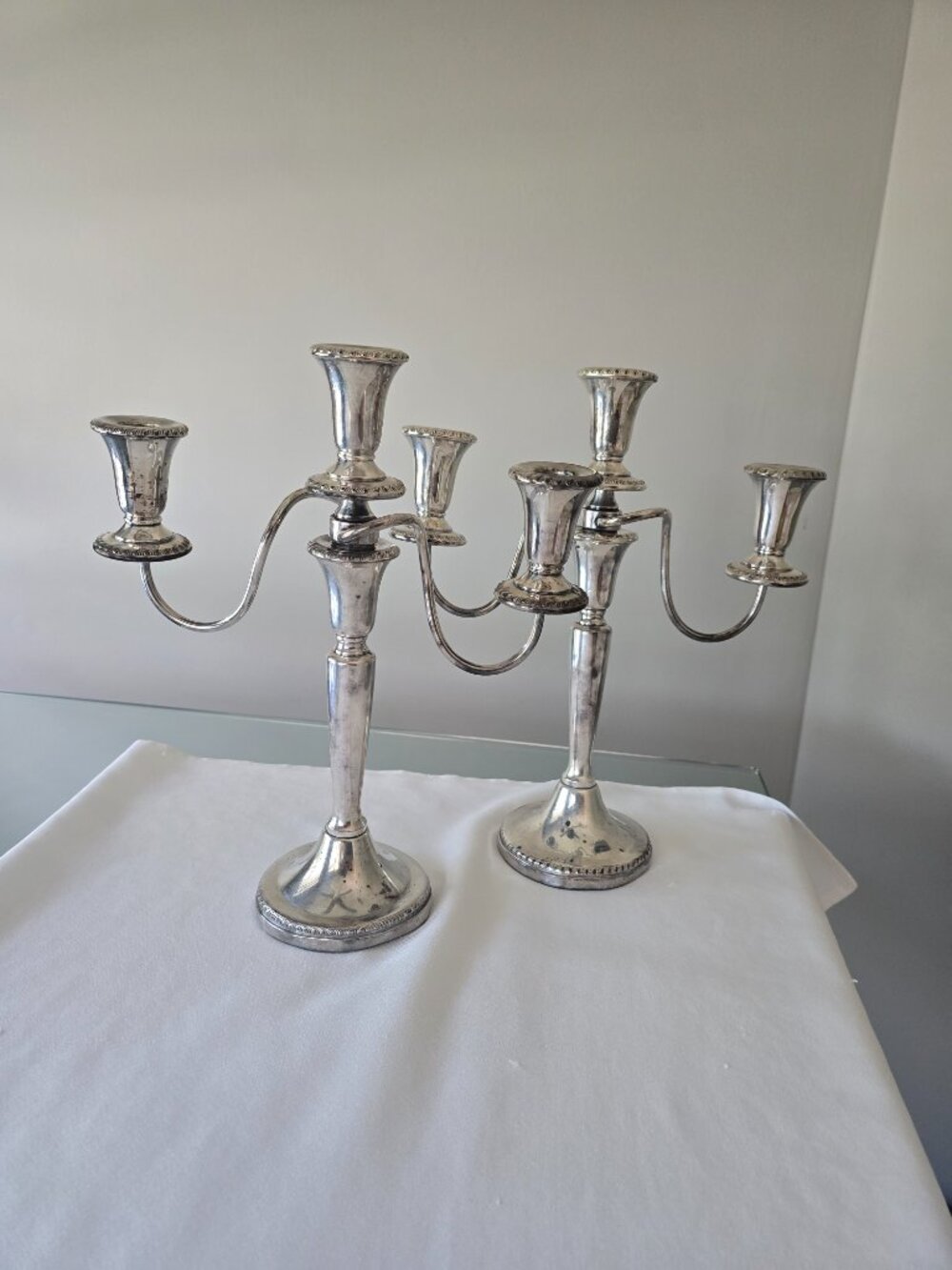 Silver plated Candlabra - set of 2 (Set 1)
